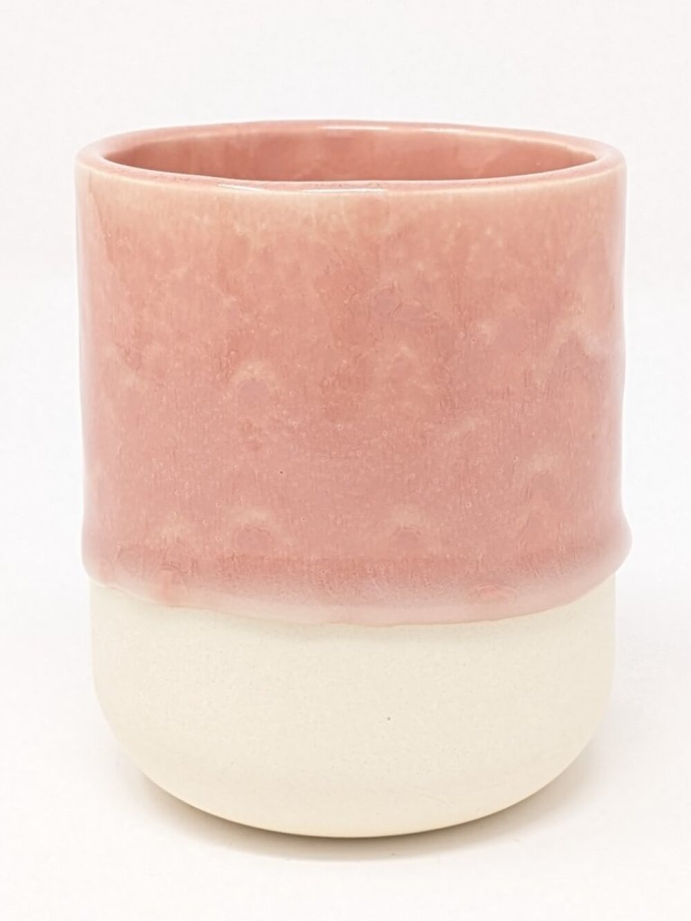 Handmade gloopy glaze ceramic cup